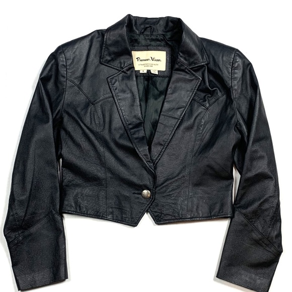 Pioneer Wear Womens S Vintage Leather Jacket Coat